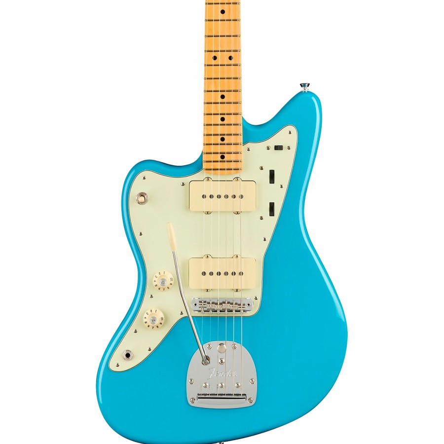 Guitars Fender Left Handed | Fender American Professional Ii Jazzmaster Maple Fingerboard Left-Handed Electric Guitar Miami Blue