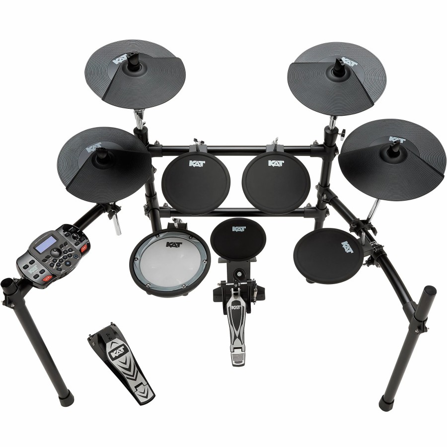 Drums KAT Percussion Electronic Drum Sets | Kat Percussion Kt-200 5-Piece Electronic Drum Set Black