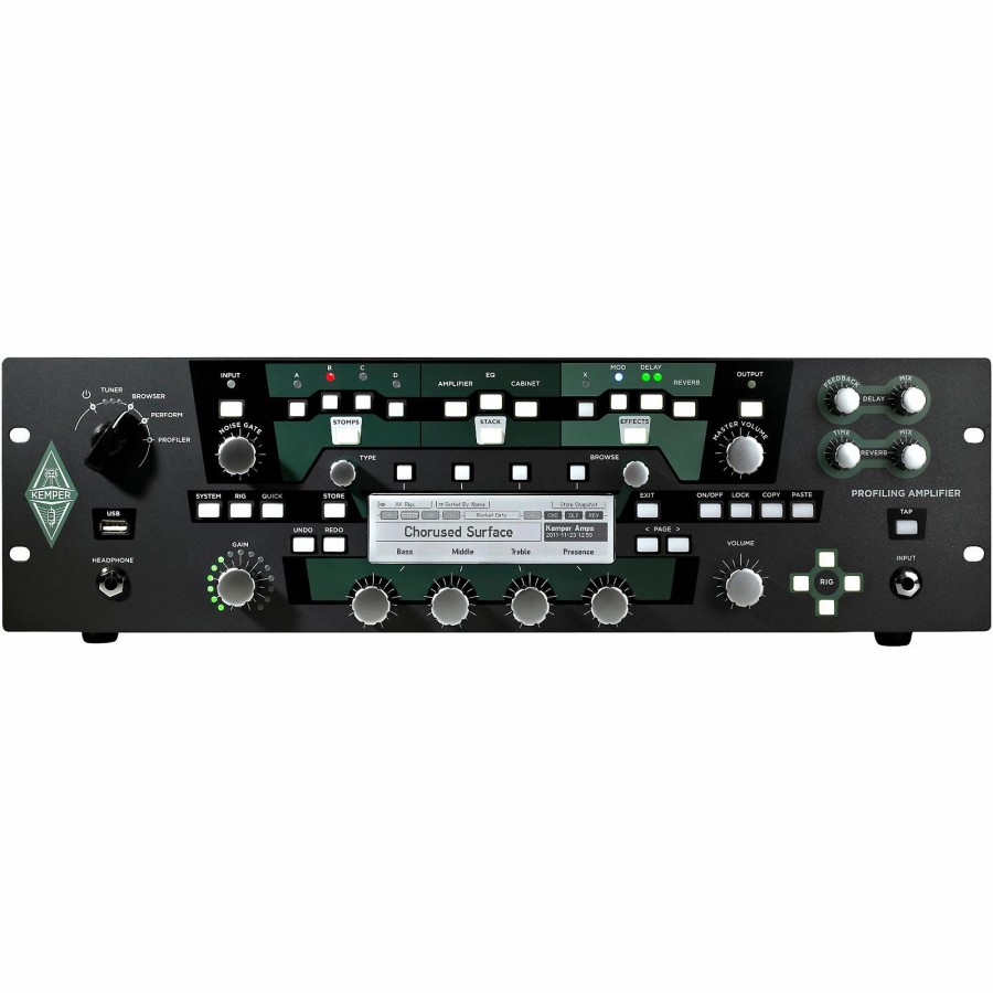 Amps & Effects Kemper Heads | Kemper Profiler Powerrack 600W Class-D Profiling Guitar Amp Black