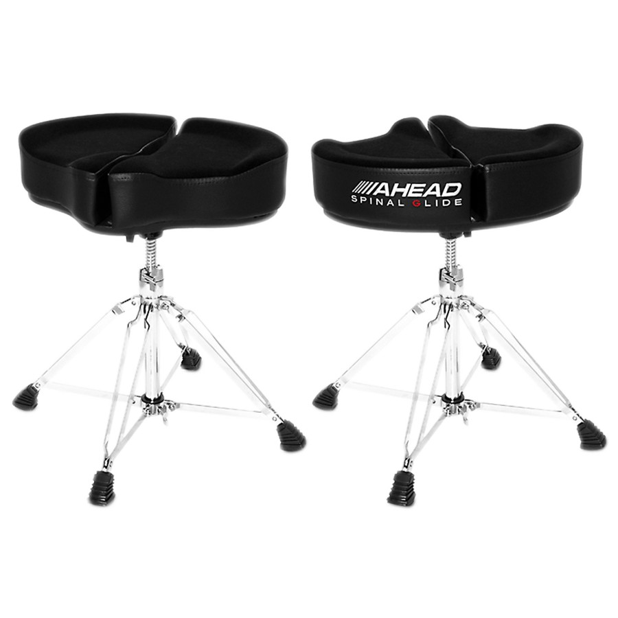 Drums Ahead | Ahead Spinal G Drum Throne Black Cloth Top And Black Sides 18 In.