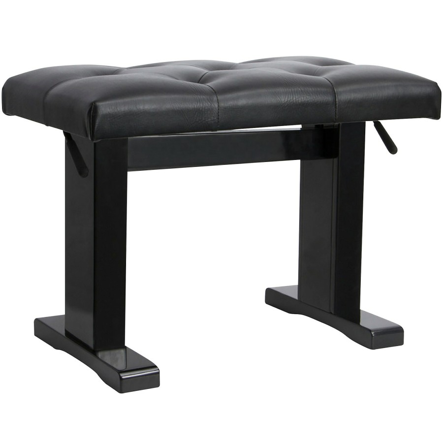 Keyboards & Midi On-Stage Benches & Stools | On-Stage Height Adjustable Piano Bench Black