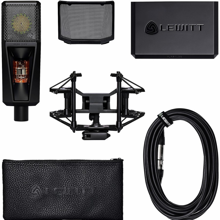 Mics & Wireless Lewitt | Lewitt Pure Tube Studio Microphone Set Black