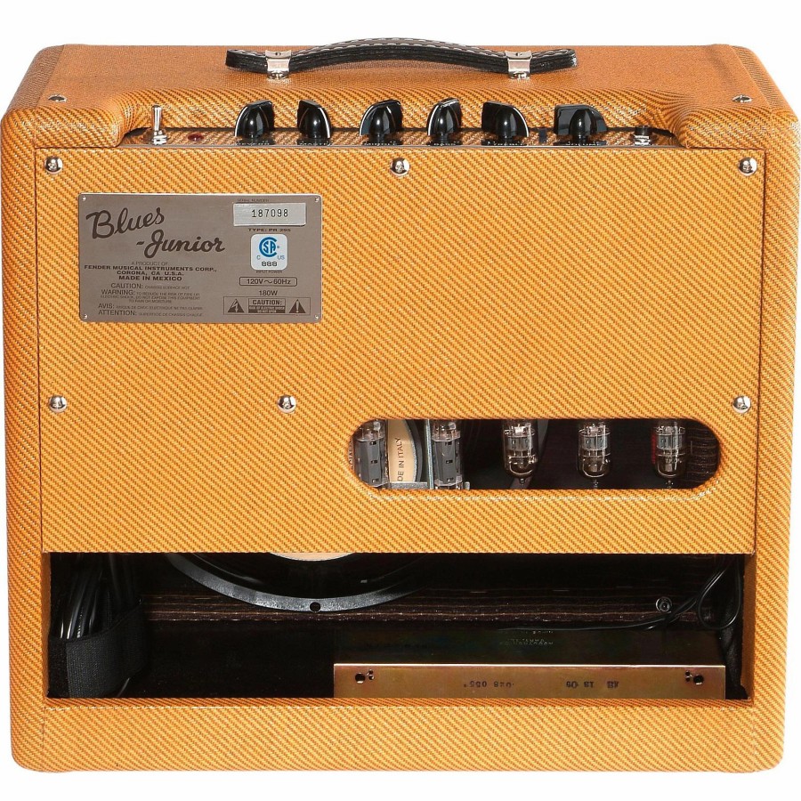 Guitars Fender Guitar Amps | Fender Blues Junior Lacquered Tweed 15W 1X12 Jensen C12-N Tube Guitar Combo Amp