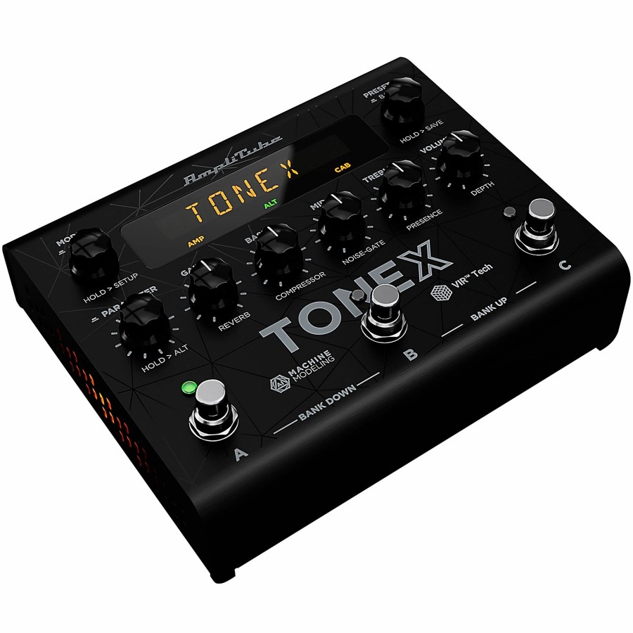 Guitars IK Multimedia Effects | Ik Multimedia Tonex Modeling Amp And Distortion Effects Pedal Black