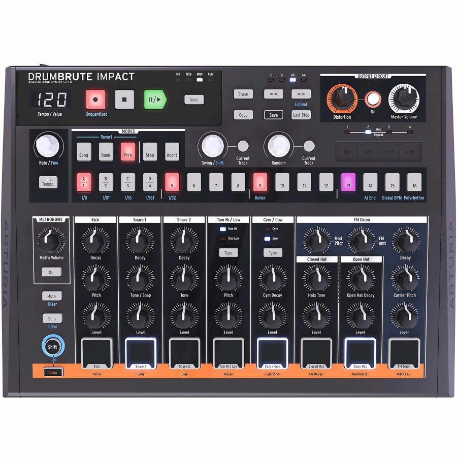 Drums Arturia Drum Machines | Arturia Drumbrute Impact Analog Drum Machine