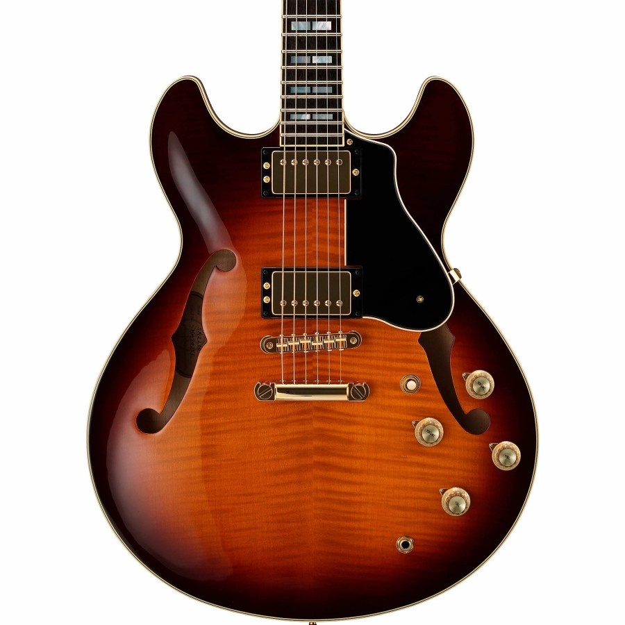 Guitars Yamaha Hollow & Semi-Hollow Body | Yamaha Sa2200 Semi-Hollow Electric Guitar Brown