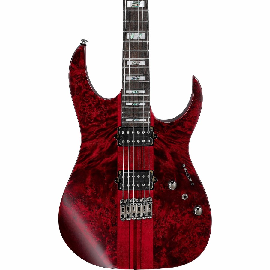 Guitars Ibanez Solid Body | Ibanez Rg Premium Electric Guitar Stained Wine Red Low Gloss