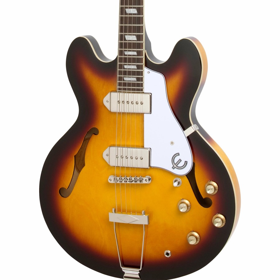 Guitars Epiphone Hollow & Semi-Hollow Body | Epiphone Casino Hollowbody Electric Guitar Vintage Sunburst