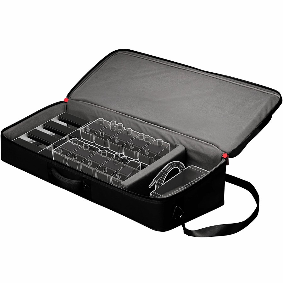 Amps & Effects D'Addario Effects Pedal Accessories | D'Addario Custom Case For D'Addario Xpnd 4 Rail System Black