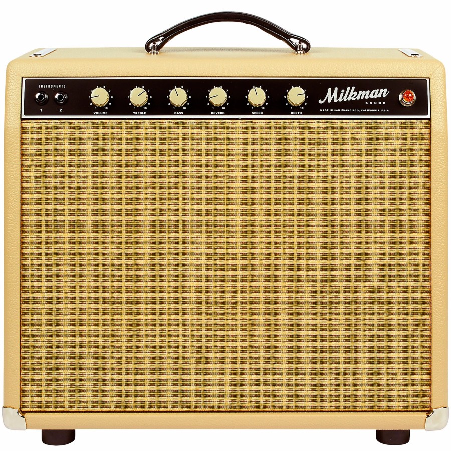 Guitars Milkman Sound Guitar Amps | Milkman Sound 20W Creamer 20W 1X12 Tube Guitar Combo Amp Vanilla 12" Jupiter Ceramic