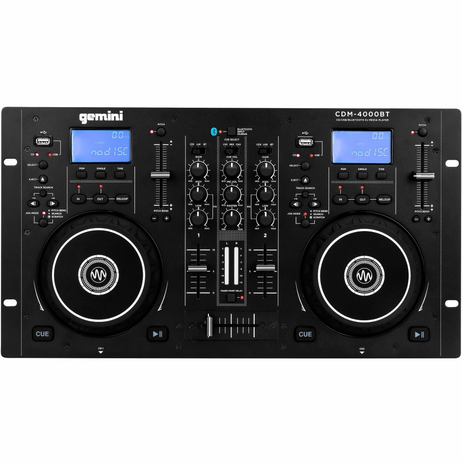 Dj Equipment Gemini | Gemini Cdm-4000Bt Cd/Mixer Combo Player With Bt Input