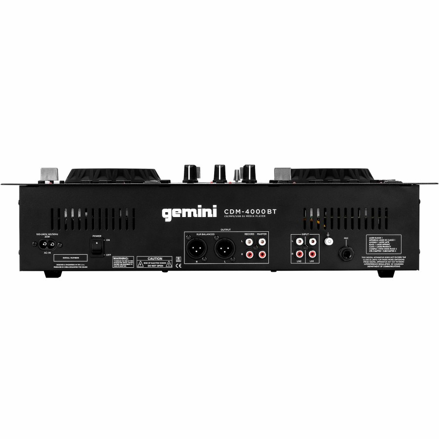 Dj Equipment Gemini | Gemini Cdm-4000Bt Cd/Mixer Combo Player With Bt Input