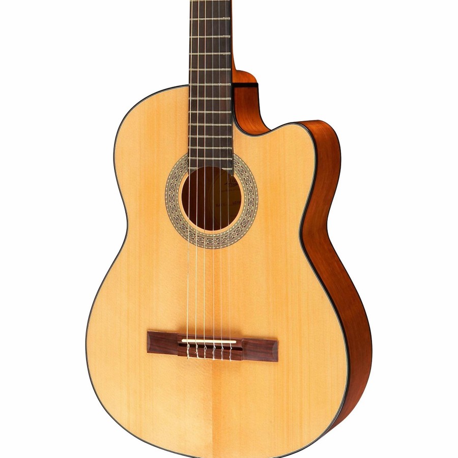 Guitars Lucero | Lucero Lc100Ce Cutaway Classical Acoustic-Electric Guitar Natural