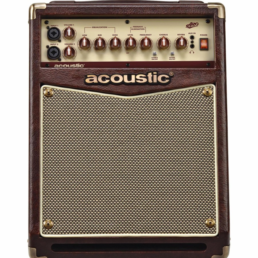 Amps & Effects Acoustic Combo Amps | Acoustic A20 20W Acoustic Guitar Amplifier Brown/Tan