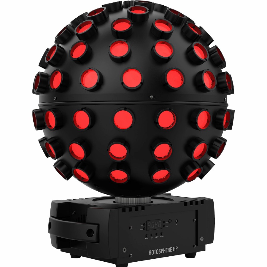 Lighting CHAUVET DJ | Chauvet Dj Rotosphere Hp High Powered 8 Color Mirror Ball Effect Black