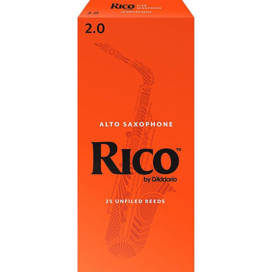 Accessories Rico | Rico Alto Saxophone Reeds, Box Of 25 Strength 2