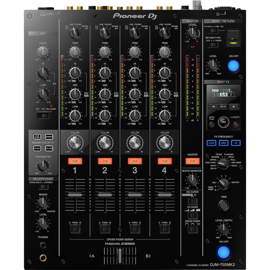 Dj Equipment Pioneer DJ | Pioneer Dj Djm-750Mk2 4-Channel Dj Mixer With Effects And Rekordbox