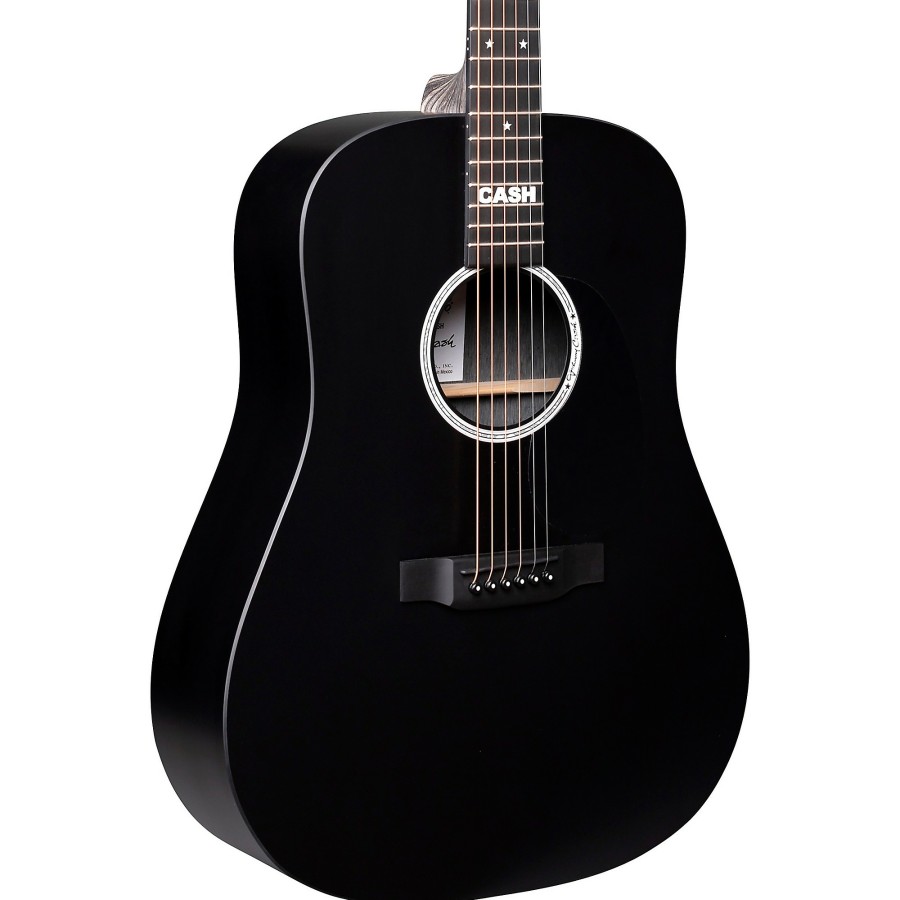 Guitars Martin Acoustic Electric | Martin Dx Johnny Cash Signature Dreadnought Acoustic-Electric Guitar Black