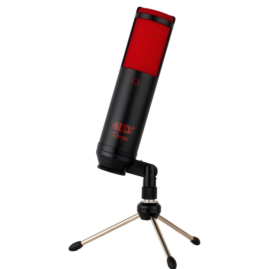 Mics & Wireless MXL | Mxl Tempo Usb Mic With Headphone Jack Black, Red Grill