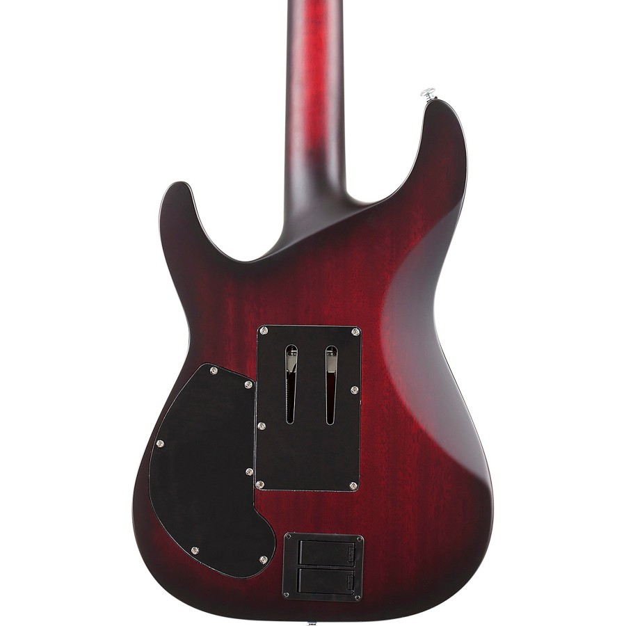 Guitars Schecter Guitar Research Solid Body | Schecter Guitar Research C-1 Platinum Fr-Sustainiac Electric Guitar Satin Crimson Red Burst