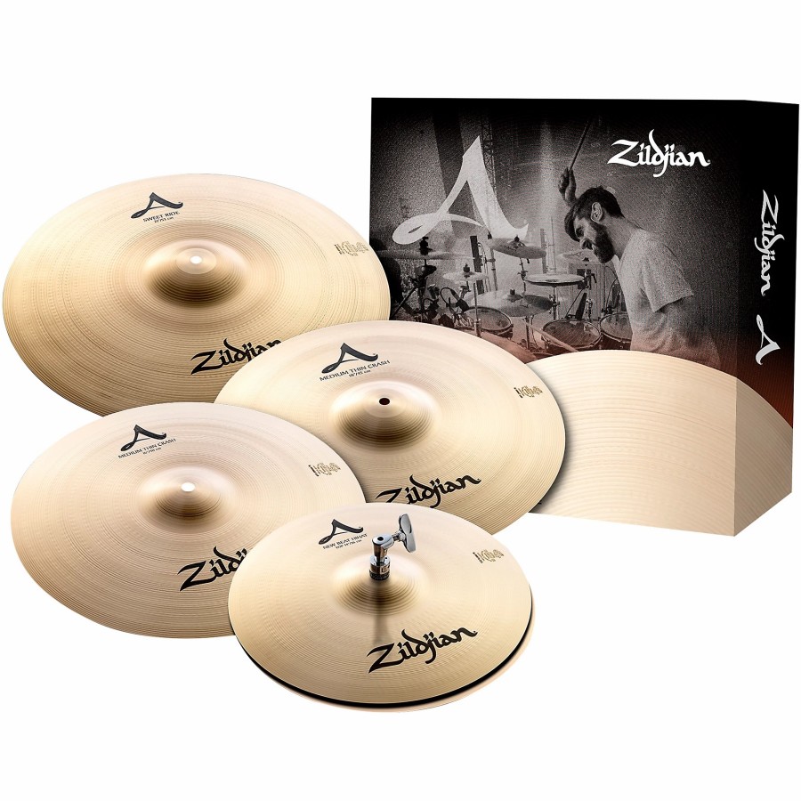 Drums Zildjian Cymbal Packs | Zildjian A Series 391 Cymbal Pack With Free 18" Crash