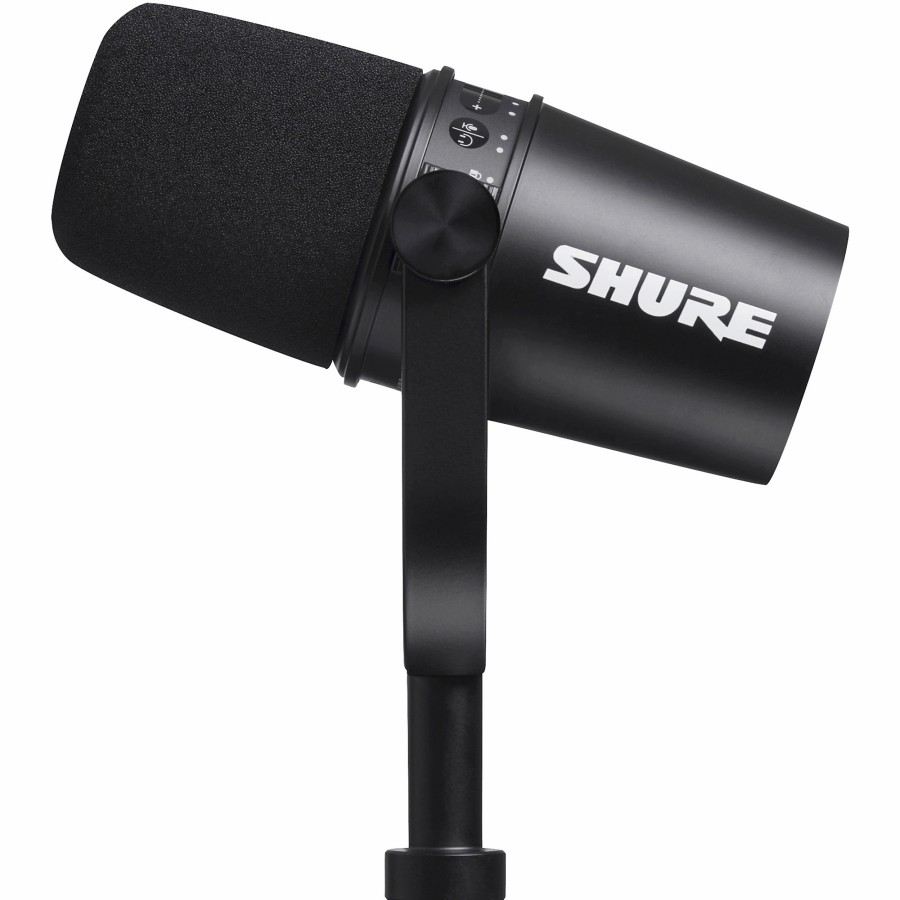 Mics & Wireless Shure | Shure Recording Bundle With Mv7 Podcast Microphone & Srh440A Studio Headphones Black