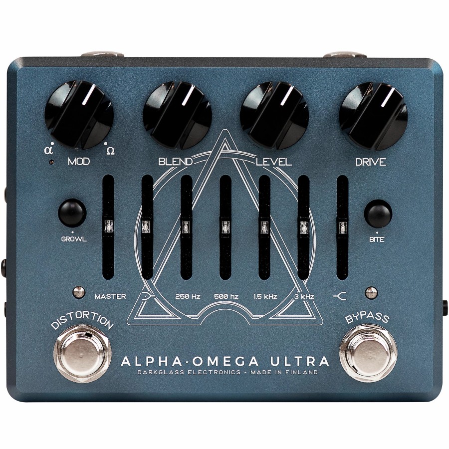 Basses Darkglass Bass Effects | Darkglass Alpha Omega Ultra V2 Bass Preamp Pedal Blue