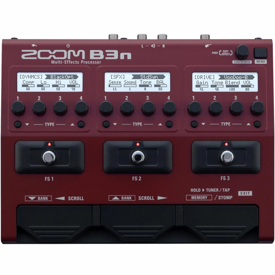 Amps & Effects Zoom Multi-Effects Pedals | Zoom B3N Multi-Effects Bass Guitar Processor