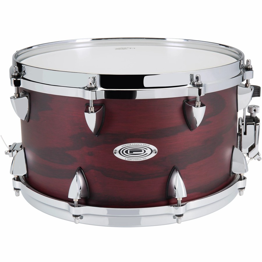 Drums Orange County Drum u0026 Percussion Snare Drums | Orange County Drum & Percussion Maple Ash Snare Drum 7 X 13 In. Chestnut Matte Finish