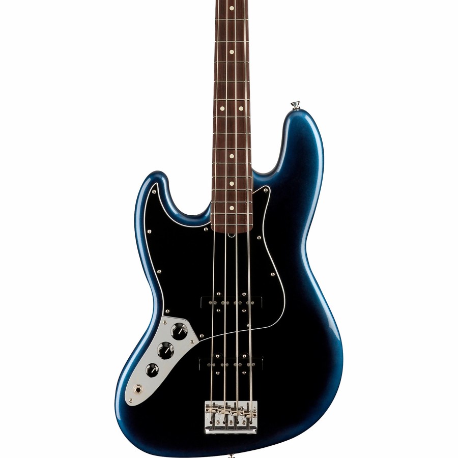 Basses Fender Left-Handed | Fender American Professional Ii Jazz Bass Rosewood Fingerboard Left-Handed Dark Night