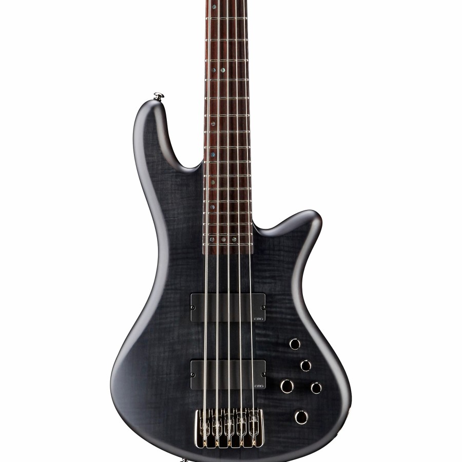 Basses Schecter Guitar Research 5-String | Schecter Guitar Research Stiletto Studio-5 Bass Satin See-Thru Black