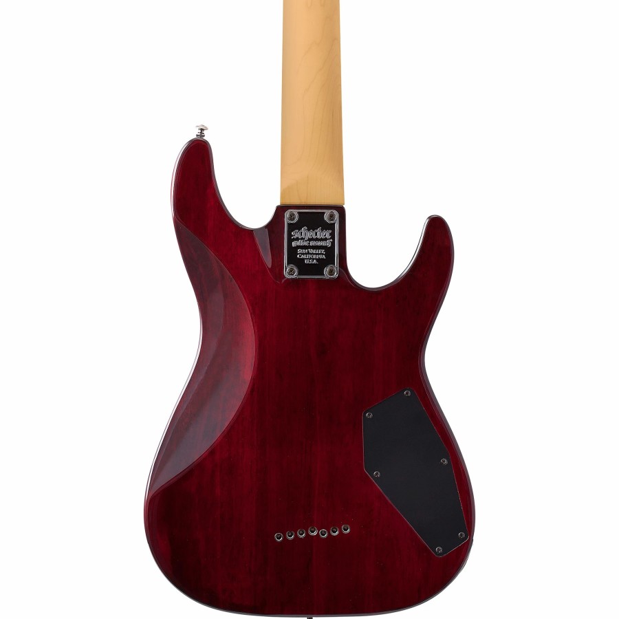 Guitars Schecter Guitar Research Left Handed | Schecter Guitar Research Omen Extreme-7 Left-Handed Electric Guitar Black Cherry