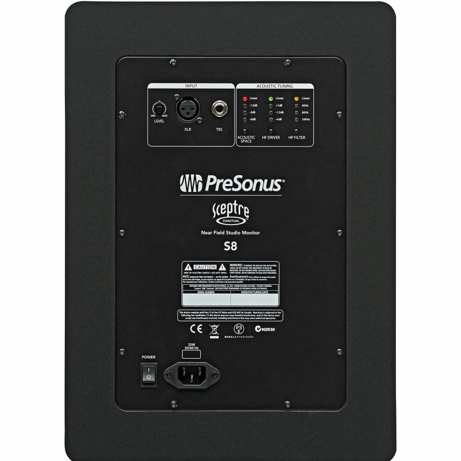 Recording PreSonus | Presonus Sceptre S8 8" Powered Studio Monitor (Each)