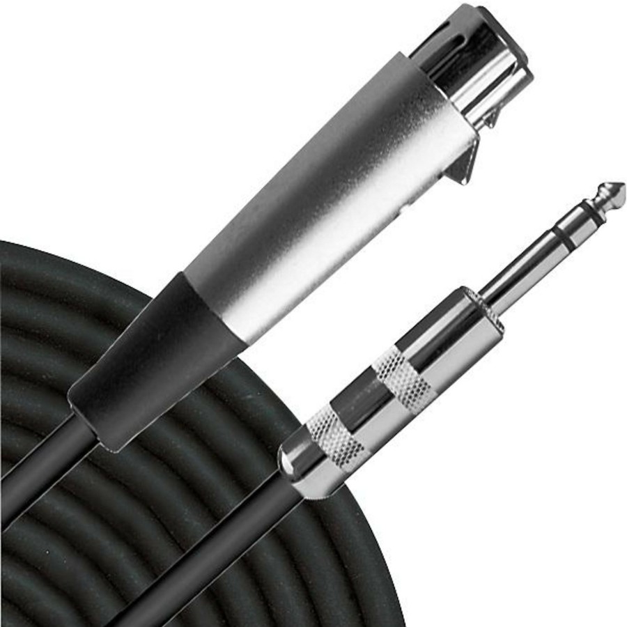 Accessories Livewire | Livewire Advantage Interconnect Cable 1/4" Trs Male To Xlr Female 1 Ft. Black