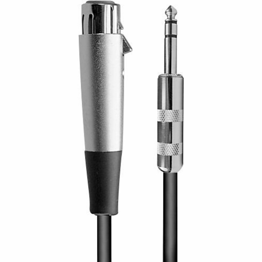 Accessories Livewire | Livewire Advantage Interconnect Cable 1/4" Trs Male To Xlr Female 1 Ft. Black