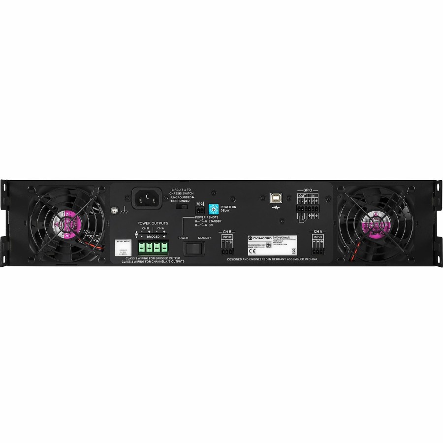 Live Sound DYNACORD | Dynacord C3600Fdi Dsp 2 X 1800 W Power Amplifier For Fixed Install Applications