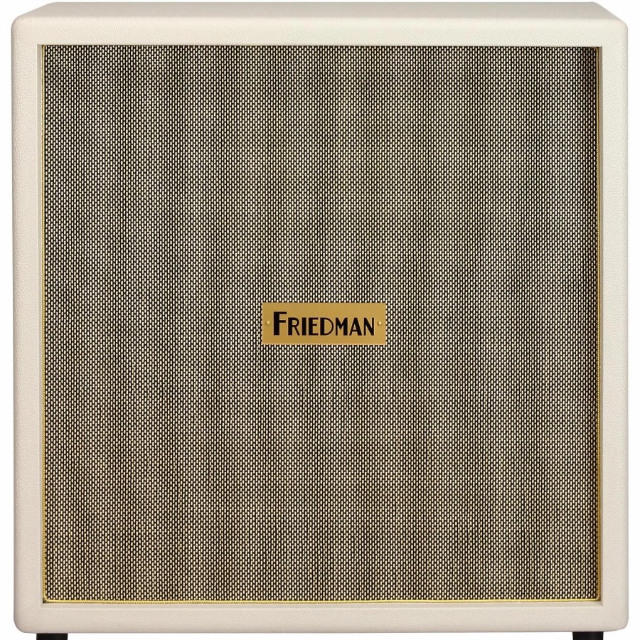 Amps & Effects Friedman Cabinets | Friedman White Tolex Vintage 4X12 Guitar Speaker Cab White Tolex