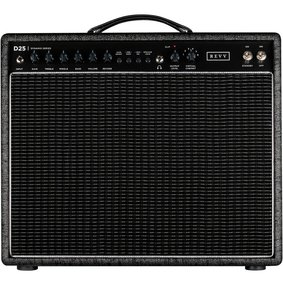 Amps & Effects Revv Amplification Combo Amps | Revv Amplification D25 25W 1X12 Creamback Tube Combo Amplifier Pewter Bronco