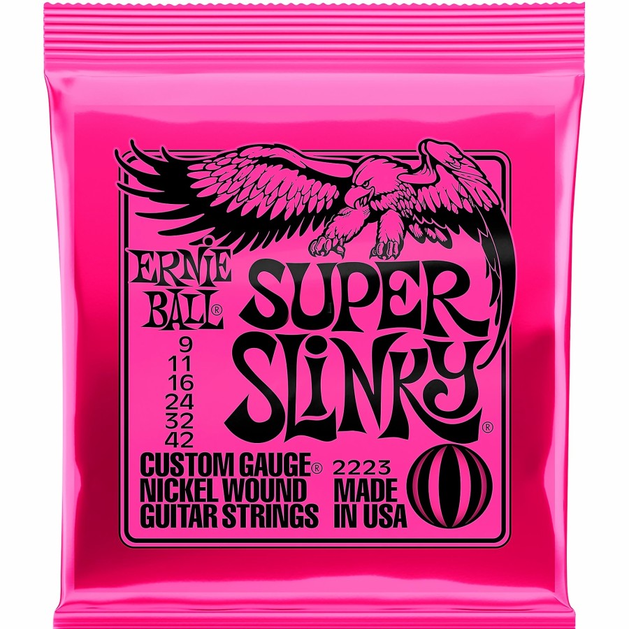 Guitars Ernie Ball Guitar Strings | Ernie Ball 2223 Nickel Super Slinky Guitar Strings - Buy 10, Get 2 Free