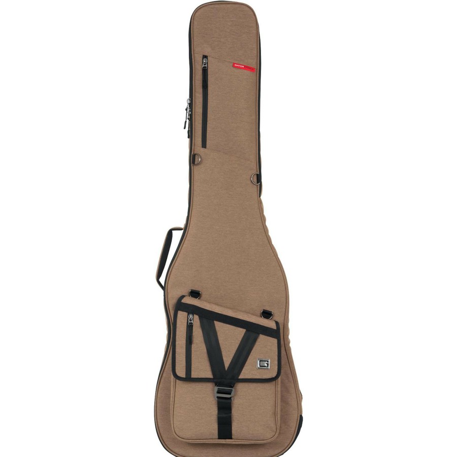 Basses Gator Cases & Gig Bags | Gator Transit Series Bass Guitar Gig Bag Tan