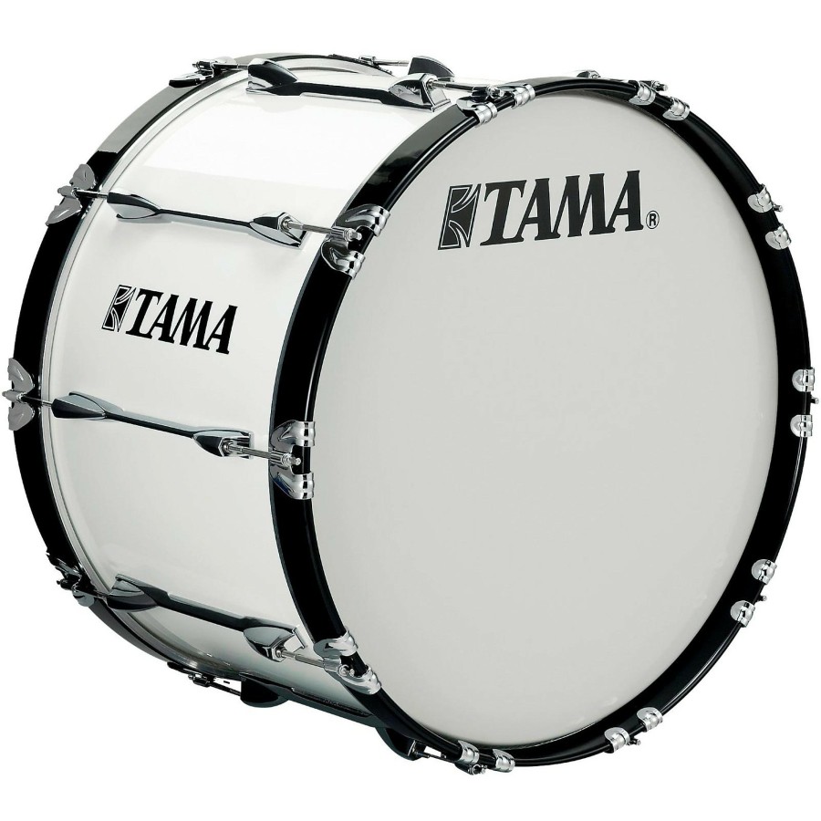 Band & Orchestra Tama Marching | Tama Marching 26 X 14 In. Starlight Marching Bass Drum Sugar White