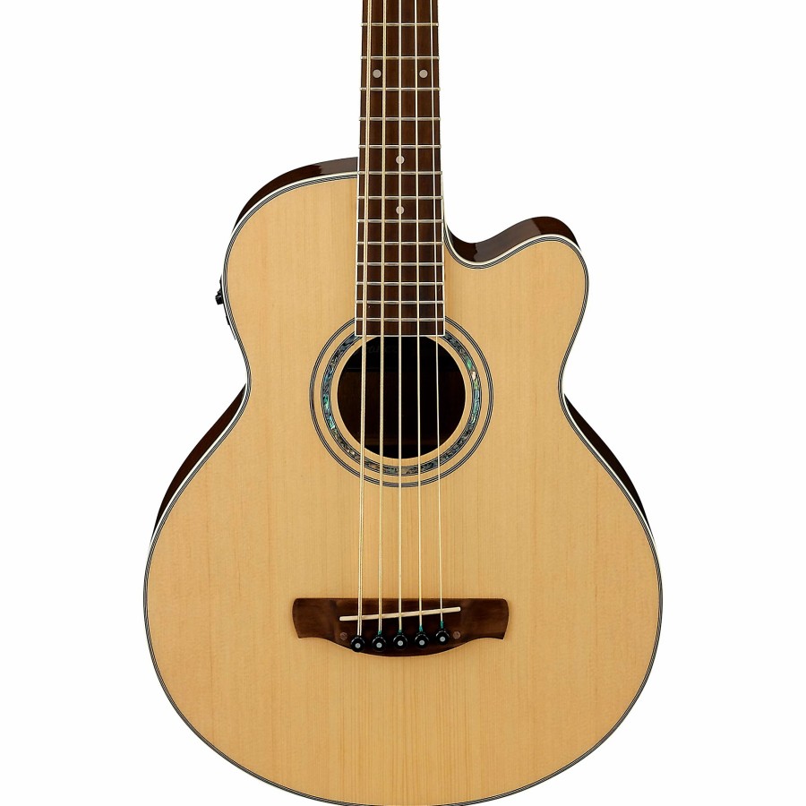 Basses Ibanez Fretted | Ibanez Aeb105E Acoustic-Electric 5-String Bass Gloss Natural