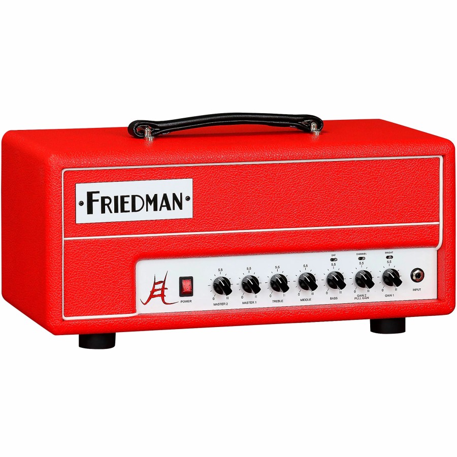 Amps & Effects Friedman Heads | Friedman Jake E. Lee Signature 20 2-Channel 20-Watt Head El84 Tubes Series Red Tolex