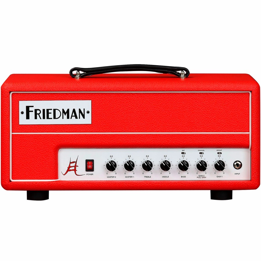 Amps & Effects Friedman Heads | Friedman Jake E. Lee Signature 20 2-Channel 20-Watt Head El84 Tubes Series Red Tolex