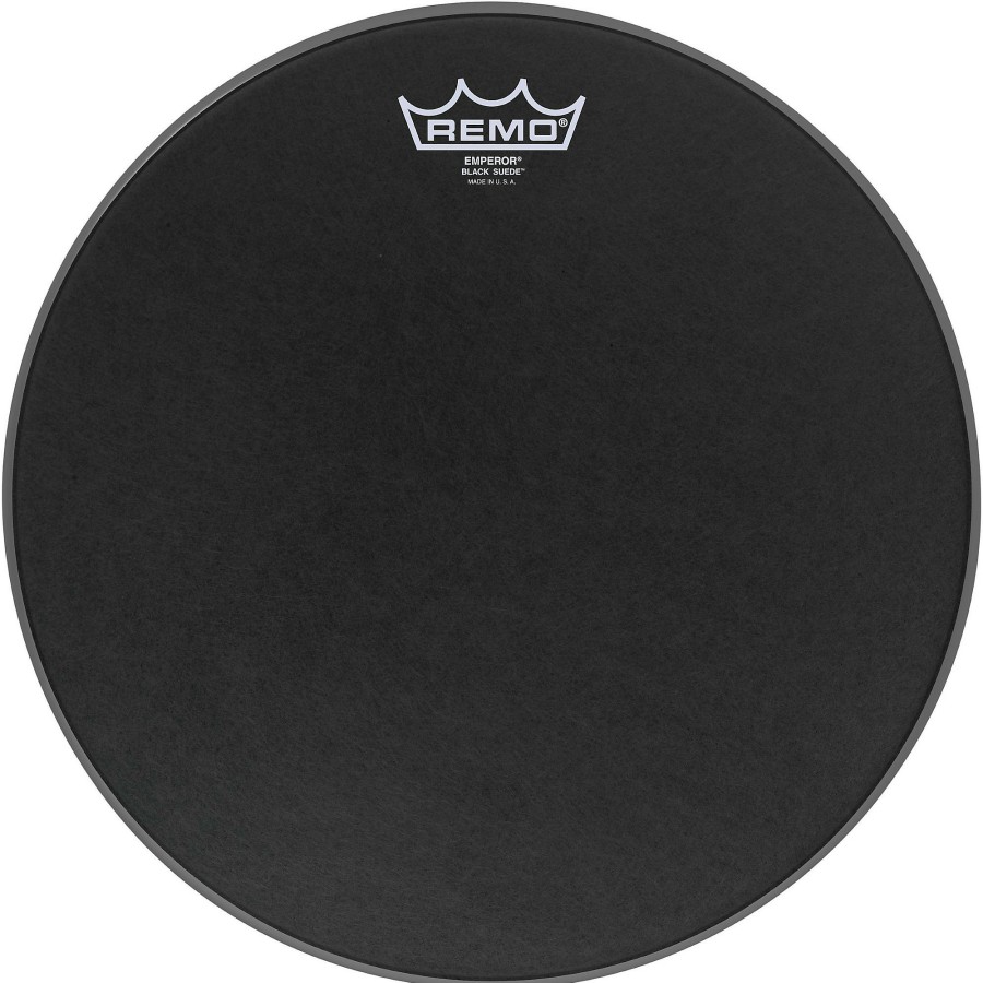 Drums Remo | Remo Black Suede Emperor Batter Drumhead 13 In.