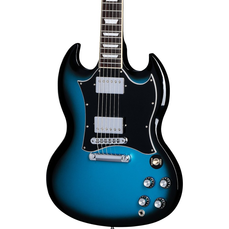 Guitars Gibson Solid Body | Gibson Sg Standard Electric Guitar Pelham Blue Burst