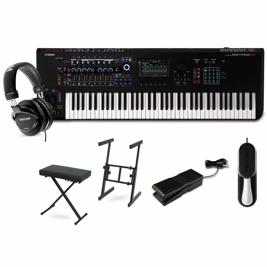 Keyboards & Midi Yamaha | Yamaha Montage M7 Flagship Synthesizer Deluxe Package