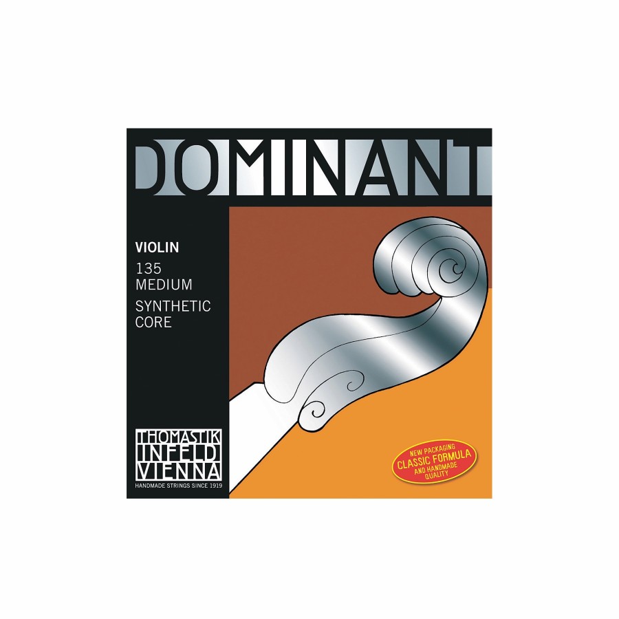 Band & Orchestra Thomastik | Thomastik Dominant 4/4 Size Violin Strings 4/4 Set, Steel E String, Ball End