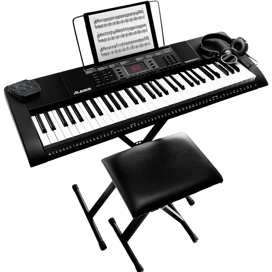 Keyboards & Midi Alesis | Alesis Harmony 61 Mk3 61-Key Keyboard With Stand And Bench