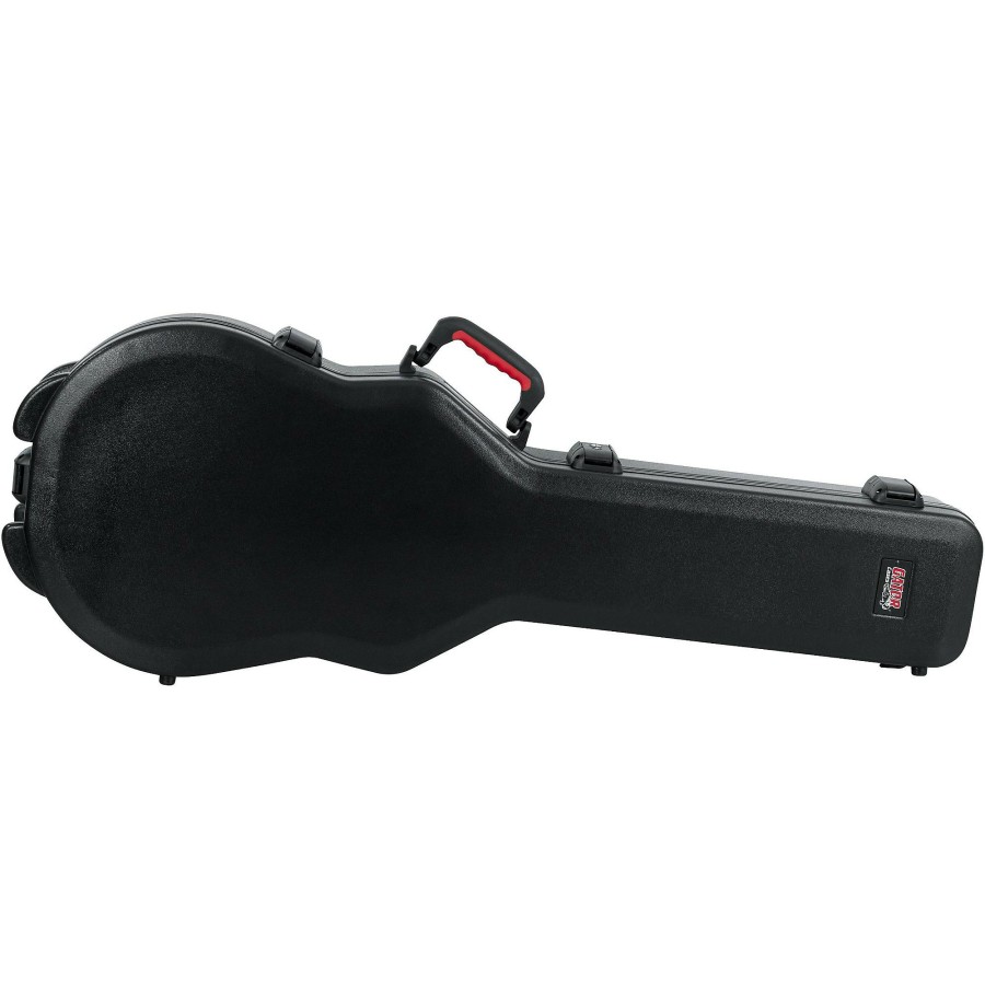 Guitars Gator Cases & Gig Bags | Gator Tsa Ata Molded Gibson Les Paul Guitar Case Black Black